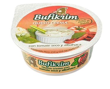 Queso crema Tomate y Albahaca